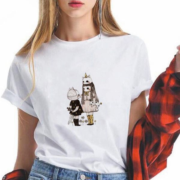 women's t-shirt 2021 fashion womens tshirt modern vogue animation printed short sleeve cute style punk women t shirt summer hipster, White
women's t-shirt 2021 fashion womens tshirt modern vogue animation printed short sleeve cute style punk women t shirt summer hipster, White