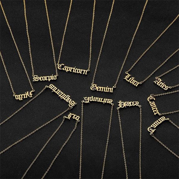 fashion twelve constellations pendant necklaces alloy necklace snake jewelry ornaments accessories gold plated classic versatile simplicity, Silver
fashion twelve constellations pendant necklaces alloy necklace snake jewelry ornaments accessories gold plated classic versatile simplicity, Silver