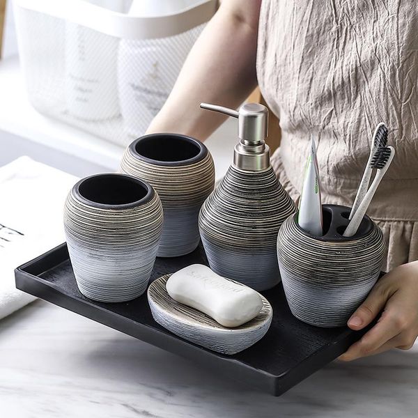 bath accessory set vintage handmade ceramic bathroom wash five-piece accessories wf9231130
bath accessory set vintage handmade ceramic bathroom wash five-piece accessories wf9231130
