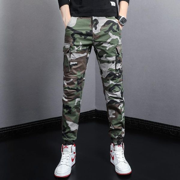 men's jeans korean style fashion men slim fit military camouflage casual cargo pants overalls streetwear hip hop joggers trousers, Blue
men's jeans korean style fashion men slim fit military camouflage casual cargo pants overalls streetwear hip hop joggers trousers, Blue