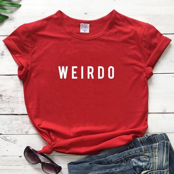 women's t-shirt weirdo shirt cotton tees funny party slogan women clothing summer printed tshirts camisetas homme, White
women's t-shirt weirdo shirt cotton tees funny party slogan women clothing summer printed tshirts camisetas homme, White