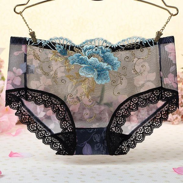 women's panties lace ultra-thin transparent flower embroidery pure color briefs low-waist comfortable elastic underwear, Black;pink
women's panties lace ultra-thin transparent flower embroidery pure color briefs low-waist comfortable elastic underwear, Black;pink