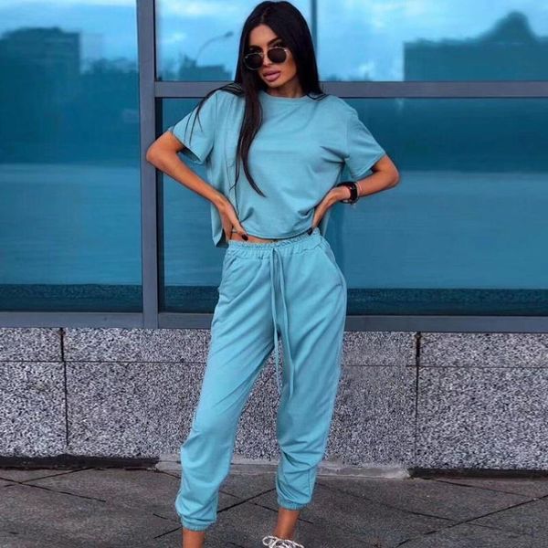 women's two piece pants 2021 summer solid color sports 2 two-piece set o-neck short t-shirt + waist casual, White
women's two piece pants 2021 summer solid color sports 2 two-piece set o-neck short t-shirt + waist casual, White