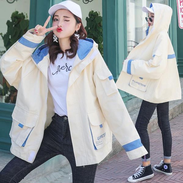 women's jackets military spring women jacket casual white pocket zipper loose ladies coats long sleeve korean oversized mm60njk, Black;brown
women's jackets military spring women jacket casual white pocket zipper loose ladies coats long sleeve korean oversized mm60njk, Black;brown