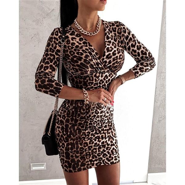 casual dresses leopard printed vintage pencil dress women long sleeve v neck bodycon mini party club elegant fall winter, Black;gray
casual dresses leopard printed vintage pencil dress women long sleeve v neck bodycon mini party club elegant fall winter, Black;gray