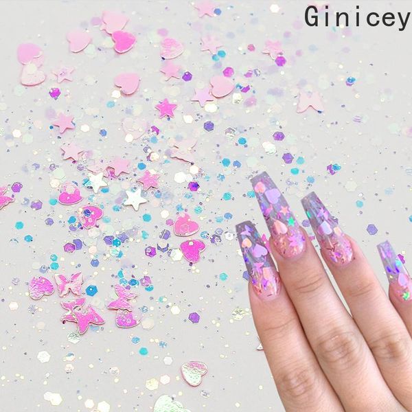 nail glitter mermaid flakes sparkly 3d colorful nails art decorations mix star round heart irregular paillette, Silver;gold
nail glitter mermaid flakes sparkly 3d colorful nails art decorations mix star round heart irregular paillette, Silver;gold