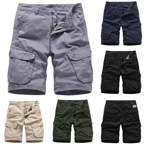 men's shorts 2021 summer men cargo fashion beach military casual short pants multi-pocket loose bermuda overalls male, White;black
men's shorts 2021 summer men cargo fashion beach military casual short pants multi-pocket loose bermuda overalls male, White;black