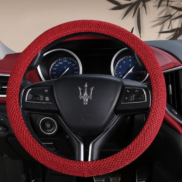 steering wheel covers car cover breathable universal anti slip ice silk skidproof auto decoration accessories 38cm
steering wheel covers car cover breathable universal anti slip ice silk skidproof auto decoration accessories 38cm