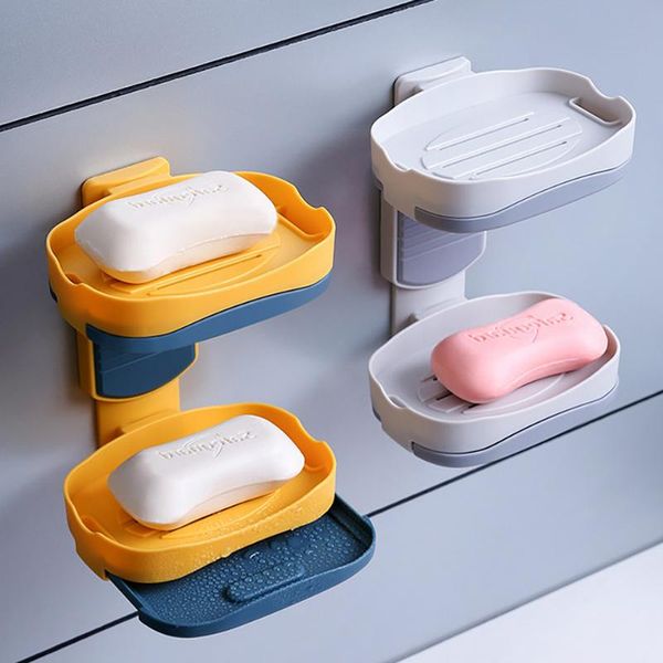 soap dishes punch-draining box double-layer rotating holder wall-mounted tray sticky hook bathroom kitchen storage
soap dishes punch-draining box double-layer rotating holder wall-mounted tray sticky hook bathroom kitchen storage