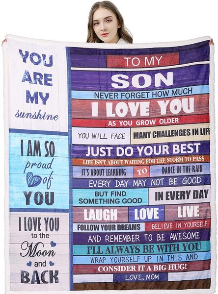 blankets son gift blanket - gifts for from mom christmas or his birthday super soft warm fleece thr
blankets son gift blanket - gifts for from mom christmas or his birthday super soft warm fleece thr