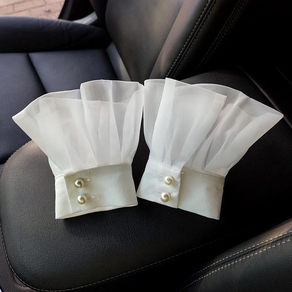 five fingers gloves summer women thin chiffon fake sleeves lace floral pleated ruffled false cuffs decor female sweater blouse wrist warmers, Blue;gray
five fingers gloves summer women thin chiffon fake sleeves lace floral pleated ruffled false cuffs decor female sweater blouse wrist warmers, Blue;gray