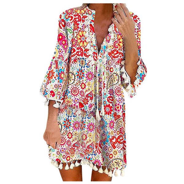 casual dresses lace tassel woman dress floral v-neck half sleeve knee-length mini bohemian style women vestido de mujer, Black;gray
casual dresses lace tassel woman dress floral v-neck half sleeve knee-length mini bohemian style women vestido de mujer, Black;gray