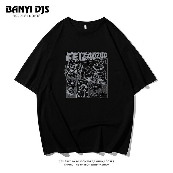 luxury t-shirts cotton short sleeve 2021 summer ins fashion cartoon printed couple's t-shirt men's casual round neck bottomed shir, Black
luxury t-shirts cotton short sleeve 2021 summer ins fashion cartoon printed couple's t-shirt men's casual round neck bottomed shir, Black