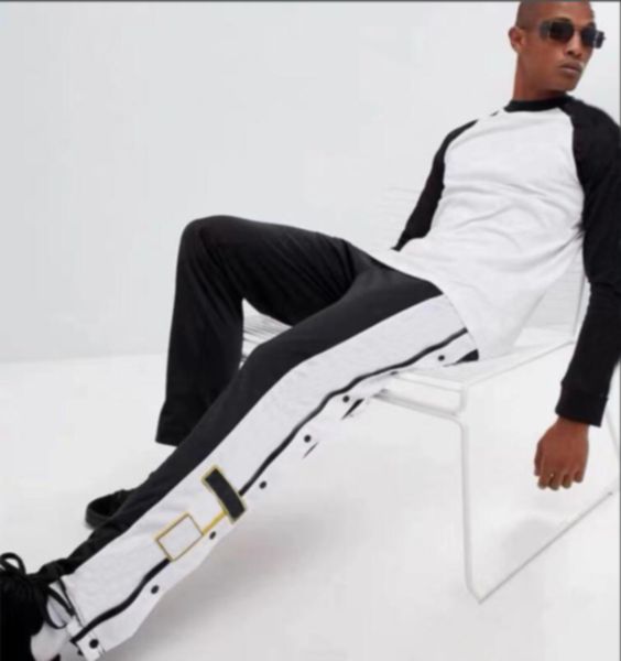 fashion designer pants men women joggers with letters spring embroidery elastic waist sport trousers grey yellow stripe, Black
fashion designer pants men women joggers with letters spring embroidery elastic waist sport trousers grey yellow stripe, Black
