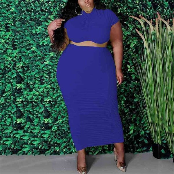 4xl 5xl plus size skirt sets summer outfit women matching solid blouse & bodycon fashion evening club wear cloth set 210510, White
4xl 5xl plus size skirt sets summer outfit women matching solid blouse & bodycon fashion evening club wear cloth set 210510, White