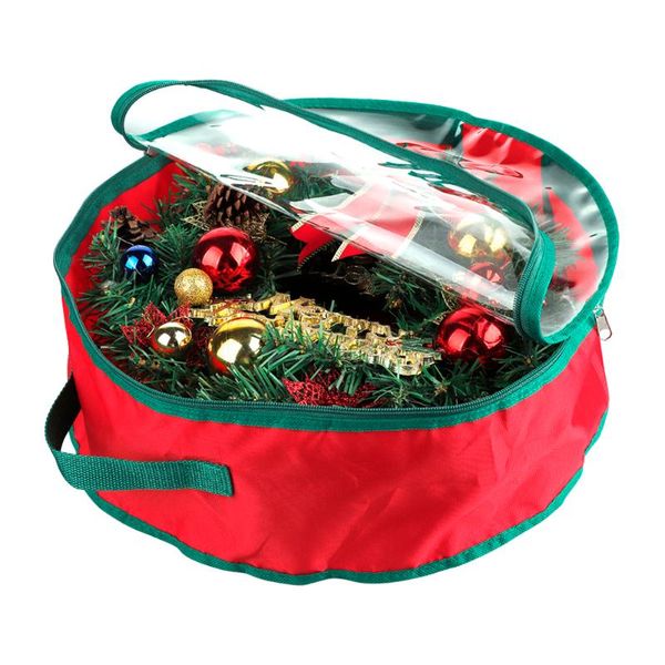 foldable christmas wreath storage bag with handle transparent cover tear resistant clean up holiday carry organizer bags
foldable christmas wreath storage bag with handle transparent cover tear resistant clean up holiday carry organizer bags