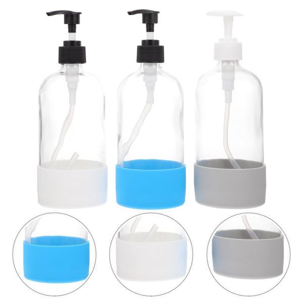 storage bottles & jars 3sets glass simple sub bathroom shampoo bottle lotion press
storage bottles & jars 3sets glass simple sub bathroom shampoo bottle lotion press