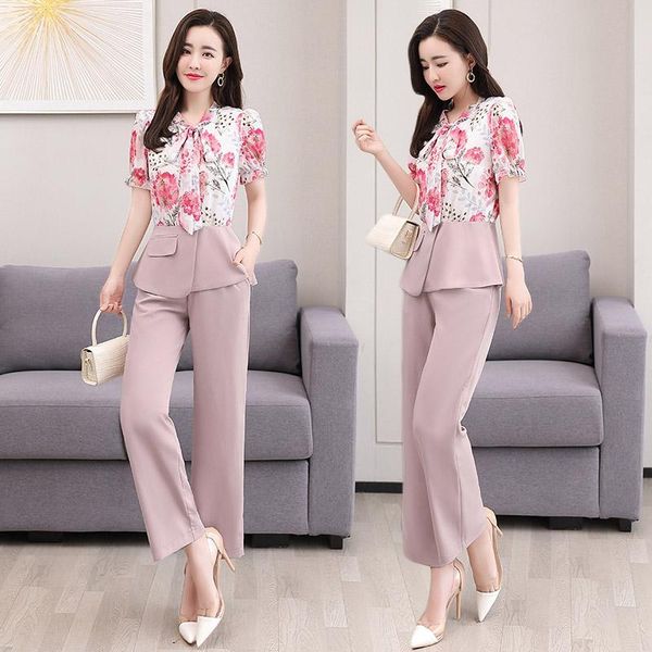 summer two piece set short sleeved stitching and overalls 2piece sets womens clothing japan style blue 's pants women's, White
summer two piece set short sleeved stitching and overalls 2piece sets womens clothing japan style blue 's pants women's, White