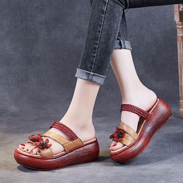 slippers female genuine leather floral summer shoes women 2021 ladies wedges outside slides handmade leisure, Black
slippers female genuine leather floral summer shoes women 2021 ladies wedges outside slides handmade leisure, Black