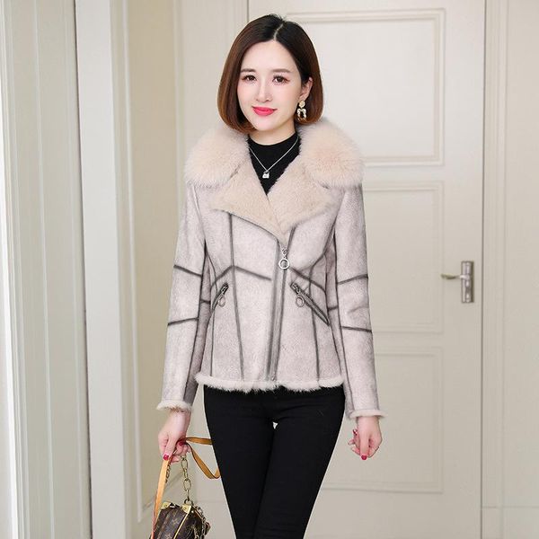 women's fur & faux real coat female autumn winter clothes women short woman jacket collar 2021 ropa de mujer pph2738, Black
women's fur & faux real coat female autumn winter clothes women short woman jacket collar 2021 ropa de mujer pph2738, Black