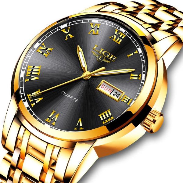 wristwatches relojes hombre 2021 lige mens watches fashion quartz gold watch men all steel waterproof date week dial clock, Slivery;brown
wristwatches relojes hombre 2021 lige mens watches fashion quartz gold watch men all steel waterproof date week dial clock, Slivery;brown
