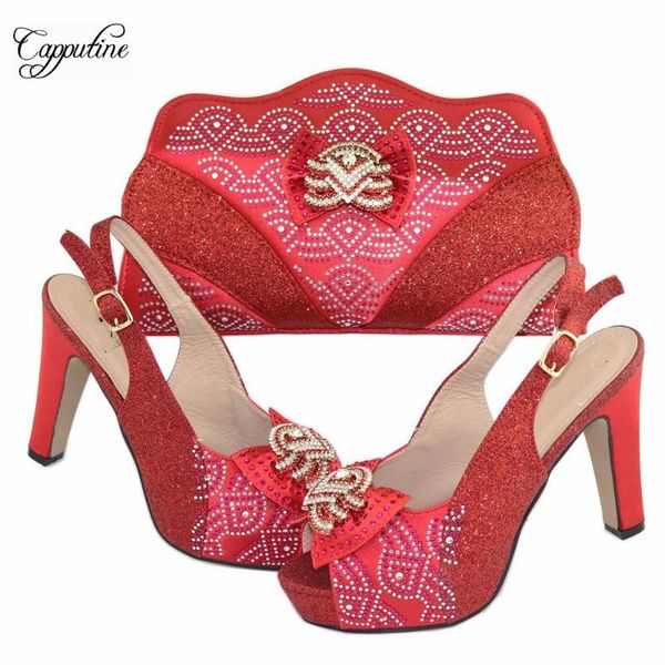 dress shoes most fashion red evening party sandal matching with bag set for wedding cr1715 heel height 10cm, Black
dress shoes most fashion red evening party sandal matching with bag set for wedding cr1715 heel height 10cm, Black