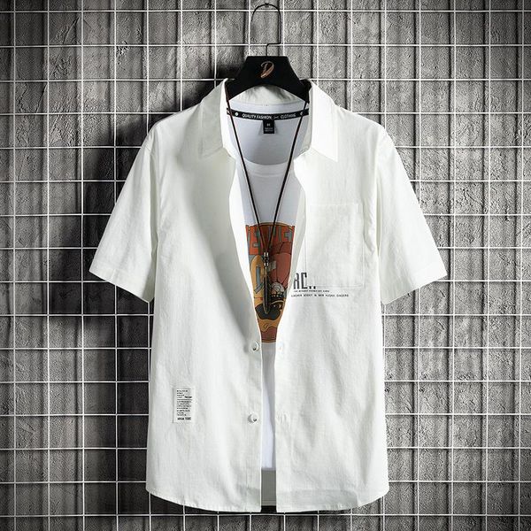 men's casual shirts one piece summer leisure korean fashion versatile mesh shirt loose jacket street style trend coat simple and comfor, White;black
men's casual shirts one piece summer leisure korean fashion versatile mesh shirt loose jacket street style trend coat simple and comfor, White;black