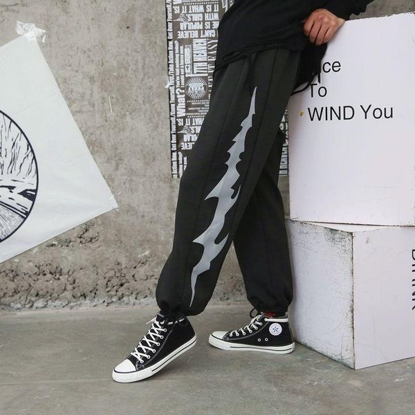 men's clothing sport pants women ins high street casual trousers plus size streetwear vintage printed korean couple techwear, Black
men's clothing sport pants women ins high street casual trousers plus size streetwear vintage printed korean couple techwear, Black