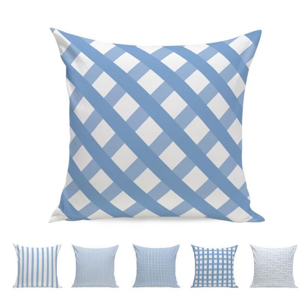 45x45cm/17.7x17.7'' ocean blue lattice plaid concise modern style cotton sofa car seat pillowcase cushion cover home decor cushion
45x45cm/17.7x17.7'' ocean blue lattice plaid concise modern style cotton sofa car seat pillowcase cushion cover home decor cushion