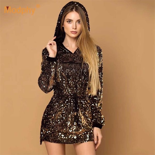 sequin spring dress women nightclub party mini pink casual hooded drawstring streetwear 210527, Black;gray
sequin spring dress women nightclub party mini pink casual hooded drawstring streetwear 210527, Black;gray