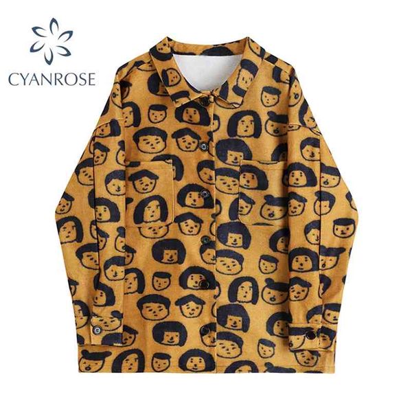 vintage characters cartoon woolen shirt women long sleeve single breasted spring harajuku oversized female blouse coat 210430, White
vintage characters cartoon woolen shirt women long sleeve single breasted spring harajuku oversized female blouse coat 210430, White