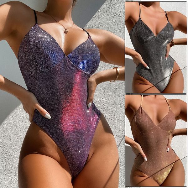woman glitter set swimsuit 2021 one piece swimwear bikini beach bathing swim suit maillot biquini women fato de banho, White;black
woman glitter set swimsuit 2021 one piece swimwear bikini beach bathing swim suit maillot biquini women fato de banho, White;black