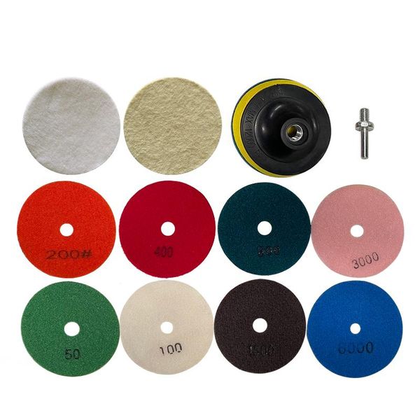 care products 8pcs diamond polishing pads 4 inch + 2pcs wool felt 1pc backing holder pad drill adapter for granite
care products 8pcs diamond polishing pads 4 inch + 2pcs wool felt 1pc backing holder pad drill adapter for granite