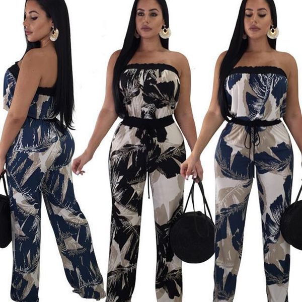women's jumpsuits & rompers 2021 printed womens jumpsuit strapless sleeveless ruffles wide leg summer bohemian wf686, Black;white
women's jumpsuits & rompers 2021 printed womens jumpsuit strapless sleeveless ruffles wide leg summer bohemian wf686, Black;white