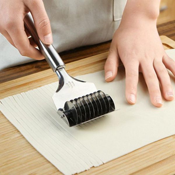 stainless steel noodle cutting machine roller docker dough cutter pasta manual press kitchen cooking accessories baking & pastry tools
stainless steel noodle cutting machine roller docker dough cutter pasta manual press kitchen cooking accessories baking & pastry tools