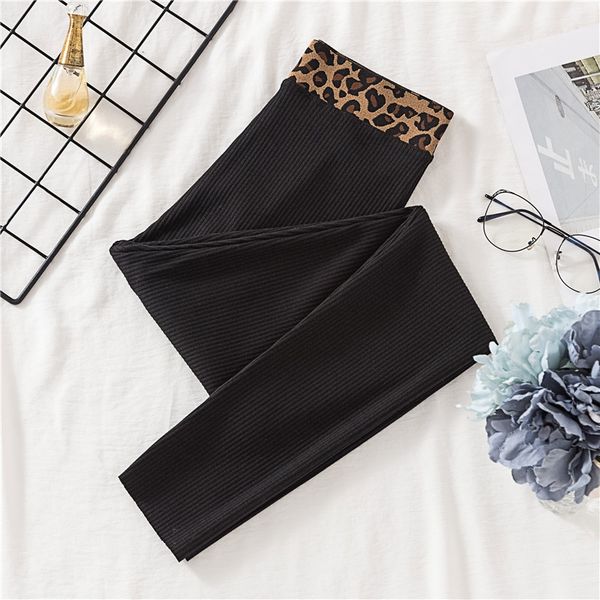gcarol women cotton blends thread vertical stripe legging leopard spliced ankle length bottomed pants can be wearoutside, Black
gcarol women cotton blends thread vertical stripe legging leopard spliced ankle length bottomed pants can be wearoutside, Black