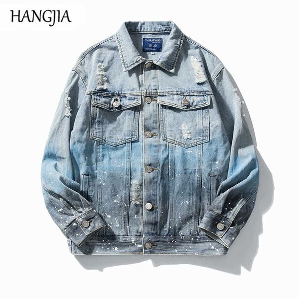 harajuku tie dye jean jacket mens hip hop graffiti denim jackets streetwear spray paint ripped jackets and coats autumn c0607, Black;brown
harajuku tie dye jean jacket mens hip hop graffiti denim jackets streetwear spray paint ripped jackets and coats autumn c0607, Black;brown