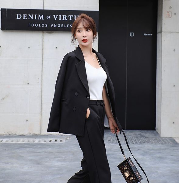 women's two piece pants zawfl-2-piece women's suit, autumn , fashion double button, business slotted, jacket, pants, White
women's two piece pants zawfl-2-piece women's suit, autumn , fashion double button, business slotted, jacket, pants, White