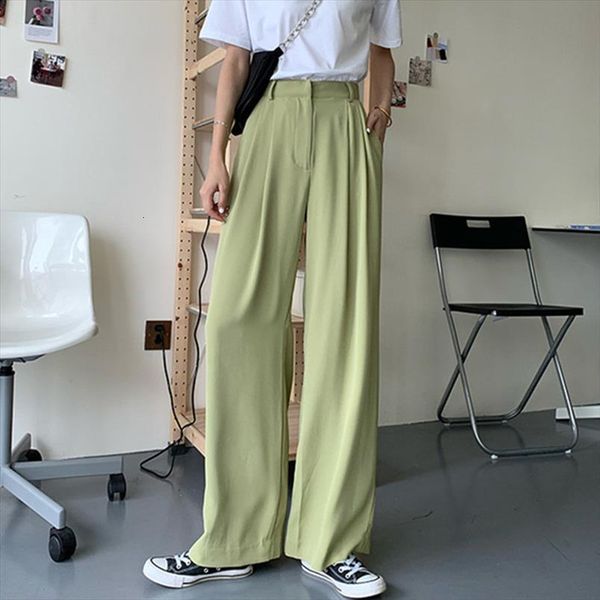 selling high waist wide leg women pants suit solid loose summer straight full length trousers, Black;white
selling high waist wide leg women pants suit solid loose summer straight full length trousers, Black;white
