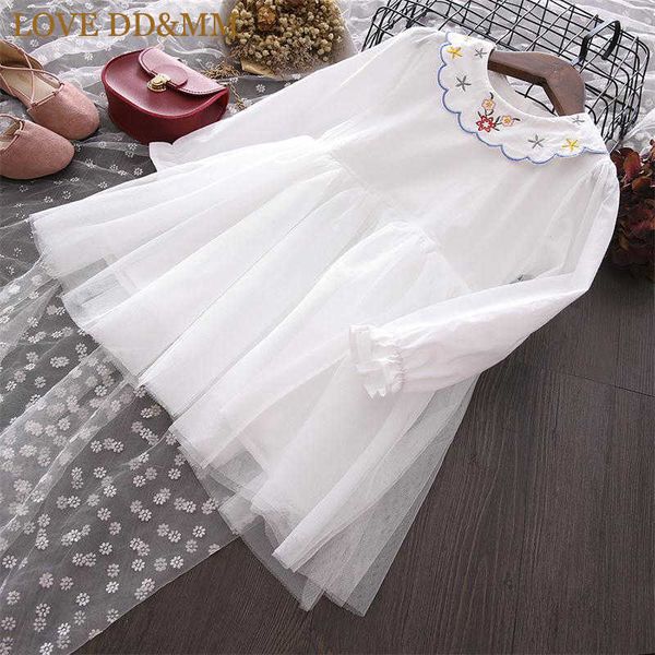 love dd&mm girls dress autumn children's wear girls embroidered doll collar long-sleeved mesh stitching princess dress 210715, Red;yellow
love dd&mm girls dress autumn children's wear girls embroidered doll collar long-sleeved mesh stitching princess dress 210715, Red;yellow