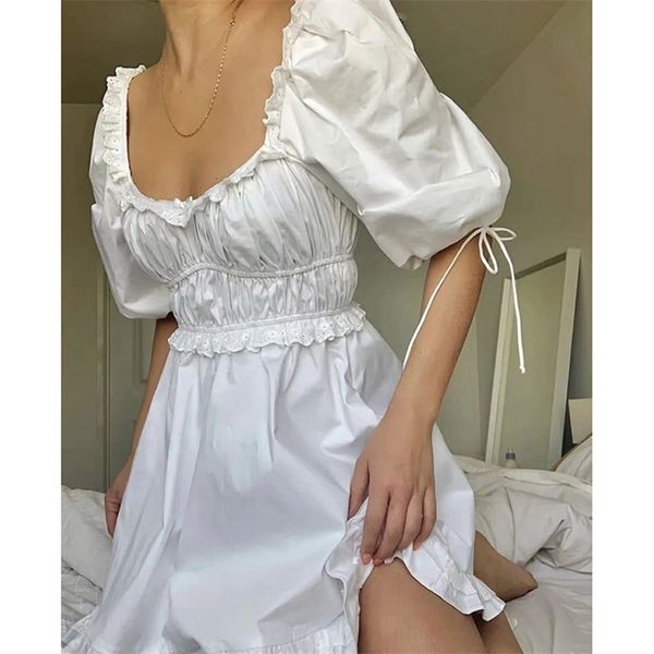 summer women white mini dress lace embroidery ruffle tunic beach 210513, Black;gray
summer women white mini dress lace embroidery ruffle tunic beach 210513, Black;gray