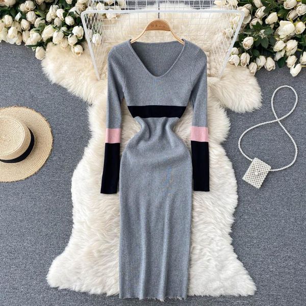 casual dresses singreiny 2021 autumn knitted dress korean fashion elastic slim long sleeve midi winter bodycon sweater, Black;gray
casual dresses singreiny 2021 autumn knitted dress korean fashion elastic slim long sleeve midi winter bodycon sweater, Black;gray