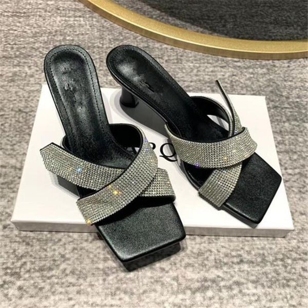crystal women's sandals net red authentic -selling shoes 6cm thick heel slippers fashion 3-8 9, Black
crystal women's sandals net red authentic -selling shoes 6cm thick heel slippers fashion 3-8 9, Black
