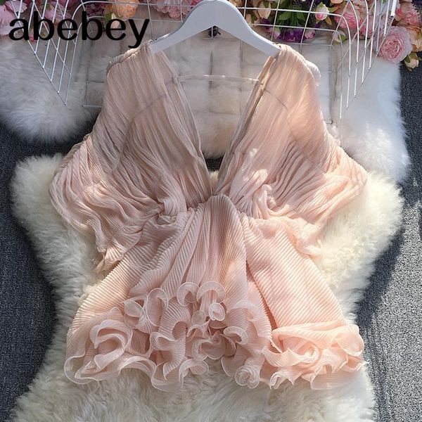 women's blouses & shirts 2021 summer temperament versatile v-neck batwing sleeve shirt bandage backless ruched waist solid pleated top, White
women's blouses & shirts 2021 summer temperament versatile v-neck batwing sleeve shirt bandage backless ruched waist solid pleated top, White