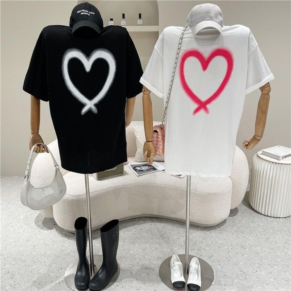 women's t-shirt clothing summer 2021 fashion letter short sleeve printed medium length round neck loose top, White
women's t-shirt clothing summer 2021 fashion letter short sleeve printed medium length round neck loose top, White