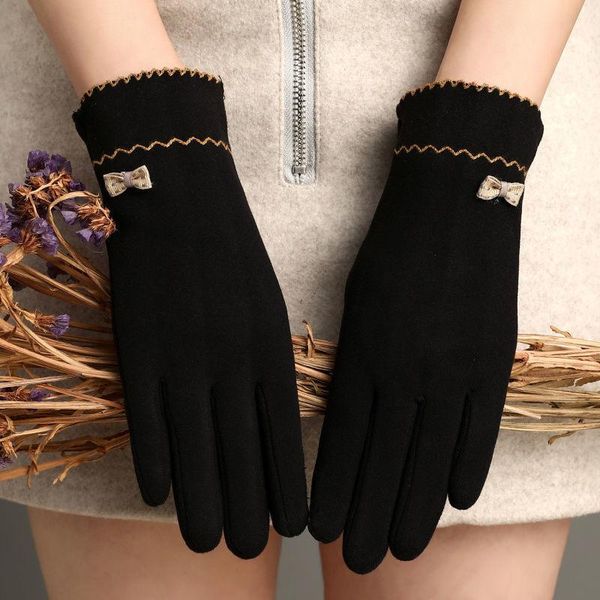 five fingers gloves female winter cotton polyester blend bow full finger sport cycling warm mitten women touch screen driving black glove f3, Blue;gray
five fingers gloves female winter cotton polyester blend bow full finger sport cycling warm mitten women touch screen driving black glove f3, Blue;gray