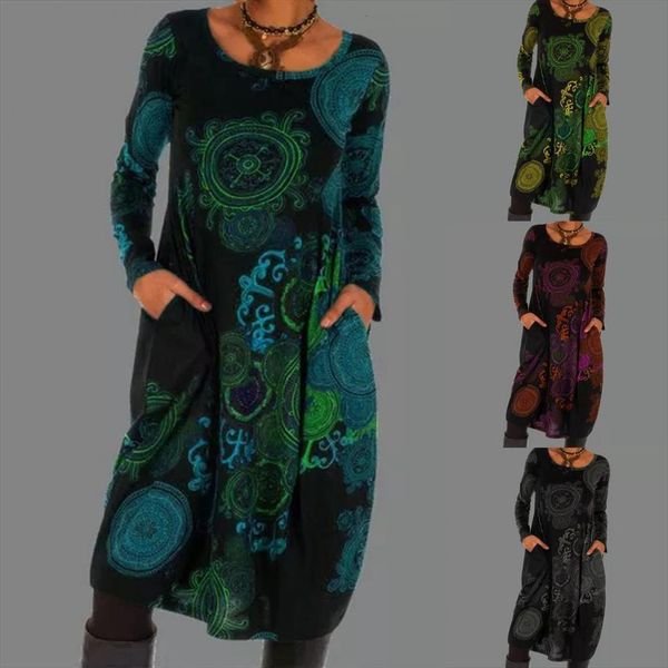 loose dots boho vintage womens dresses spring winter printed full long sleeve pocket party plus sizes, Black;gray
loose dots boho vintage womens dresses spring winter printed full long sleeve pocket party plus sizes, Black;gray