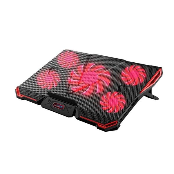 lapcooling pads 5 fans stong power pad led light with 2 usb port fan cooler notebook stand for 12-17inch gaming
lapcooling pads 5 fans stong power pad led light with 2 usb port fan cooler notebook stand for 12-17inch gaming