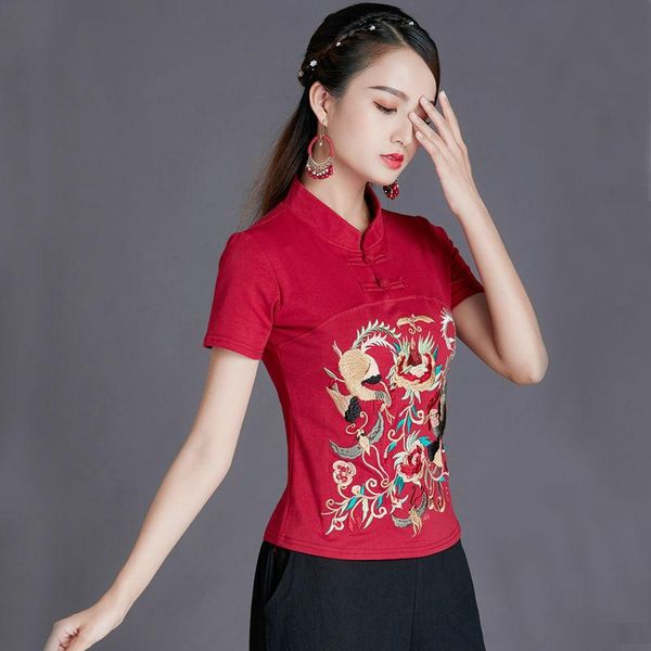 ethnic clothing chinese style women shirt national spring autumn embroidered long sleeve traditional for, Red
ethnic clothing chinese style women shirt national spring autumn embroidered long sleeve traditional for, Red