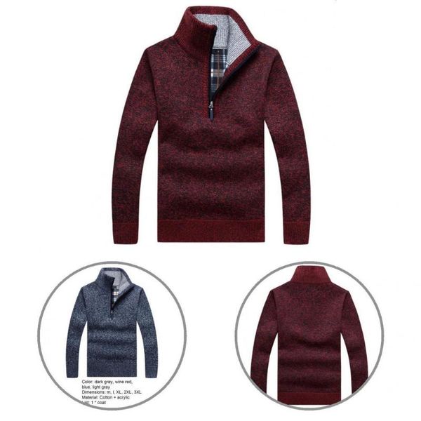 men's jackets stylish autumn sweater thicken comfortable half zip men pullover winter coat, Black;brown
men's jackets stylish autumn sweater thicken comfortable half zip men pullover winter coat, Black;brown